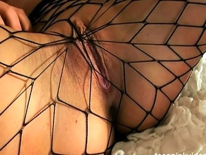 Sexy siren caught in a net