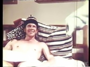 Vintage classic of porn dude, John Holms, popping cherry pussy