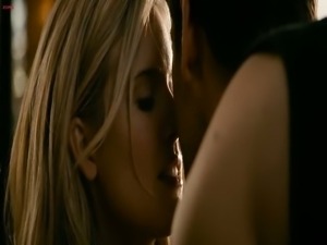 Maggie grace- in hot black lingerie as hanging out with a guy -faster.