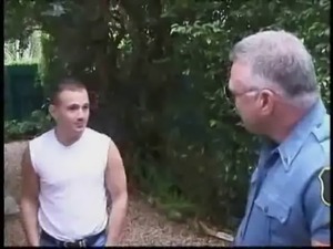 Older cop fucking with boy