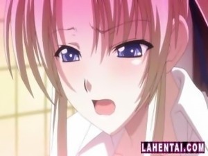 Beautiful hentai princess with an amazing set of tits makes love to her man