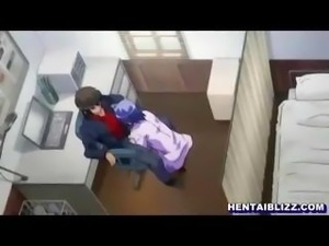 Hentai coed with big tits gets caught on tape getting nailed