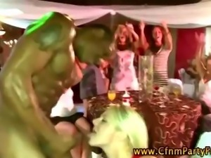 Cfnm party sluts suck dick well