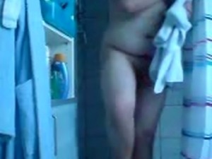 Real Amateur boy take a shower and masturbates