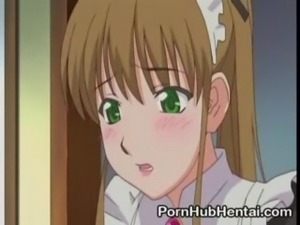Cute Anime Maid Masturbating