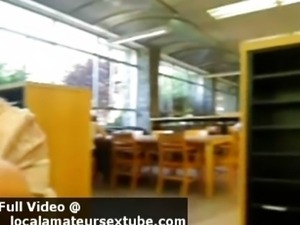 Hot Blonde Squirt In Public Library