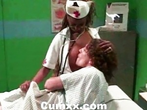 Ebony Nurse Hardcore In Hospital