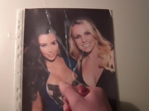 Cum on Britney Spears &amp;amp; Kim Kardashian