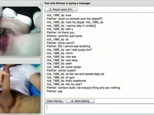 Chatroulette 2, Nice panties and Hairy Pussy