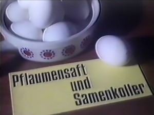 Vintage 70s german - Pflaumensaft und Samenkoller  - cc79