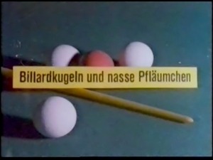 Vintage 70s german - Billardkugeln und nasse Pflaeumchen