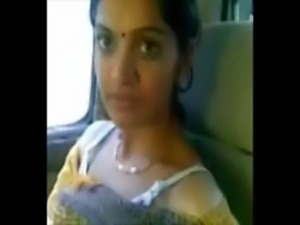 Cute Desi Bhabhi Show Milky Boobs In Car With Lover free