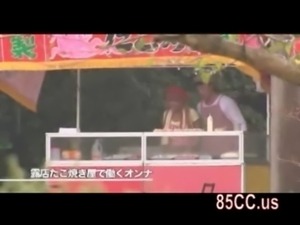 cute street vendors staff fucked by boss outside free