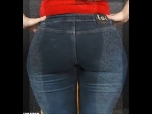 Milf Mature in tight jeans big ass butt mom phat booty