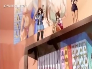 3d anime girl gets pussy fucked upskirt in bed