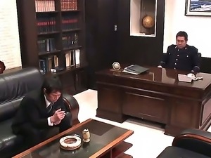Arresting and sexy Japanese secretary Rina Fujimoto is used for hardcore fucking