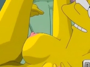 Simpsons hentai video: Homer, Marge fucking each other