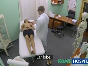 FakeHospital Hot girl with big tits gets doctors treatment before learning...