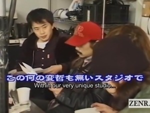 Subtitled bizarre Japanese pubic hair stylist at work