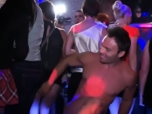 A scene featuring dozens of horny girls and some guys who ar