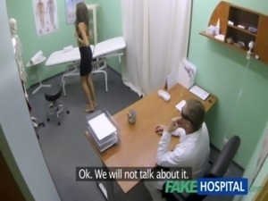 FakeHospital Hot girl with big tits gets doctors treatment before squirting free