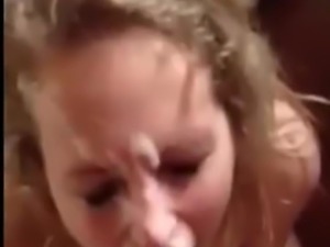Rad Blonde Chick Gets A Phone Facial