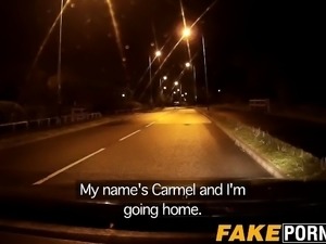 Cheeky babe Carmel loves daring outdoor sex with a cop