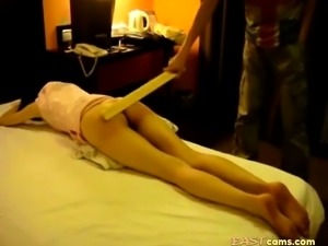 Hard spanking Chinese girl 1
