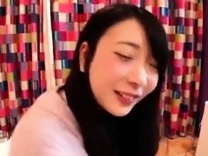Asian cutie has a pink toy and a hard dick pleasing her cunt