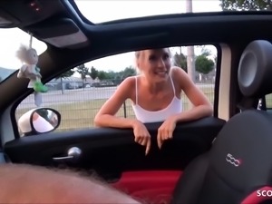 Cute German Teen NinaXS Fuck with Stranger for Thanks Pickup