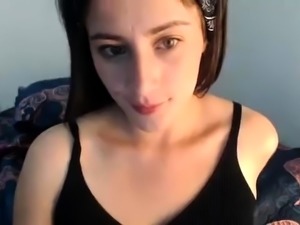 Toying weet pussy and squirting on webcam
