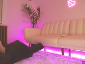 cosplay naive masturbating in a pink room p6
