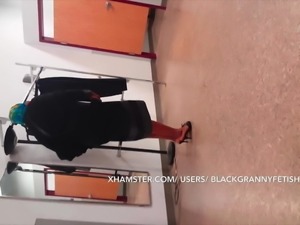 Big Ass Black Granny Upskirt