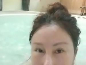 woman bathing