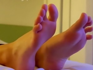 Beautiful feet teasing