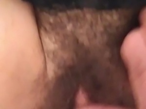 Dana&#039;s very hairy pussy penetrated