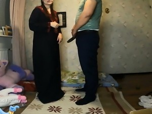 Arabian wife cheating husband with his friend