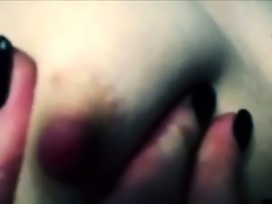 Skinny teen masturbating close up